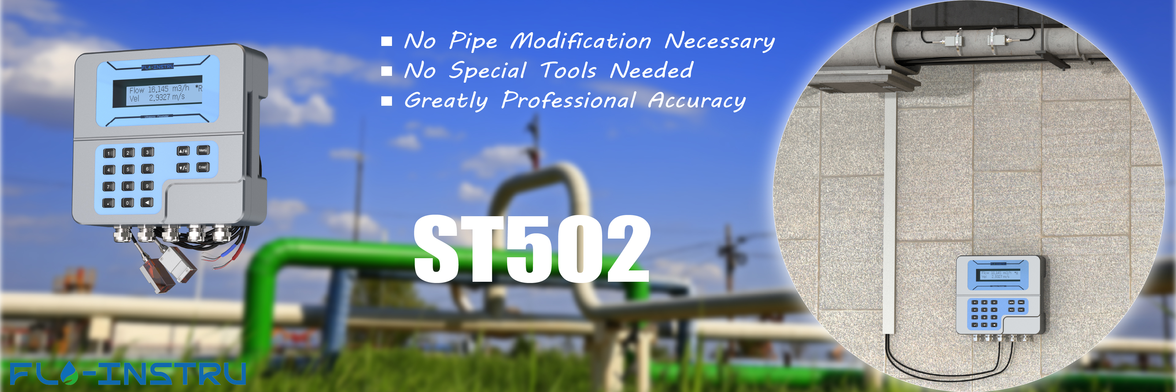 คุณภาพ เครื่องวัดกระแส ultrasonic โรงงาน